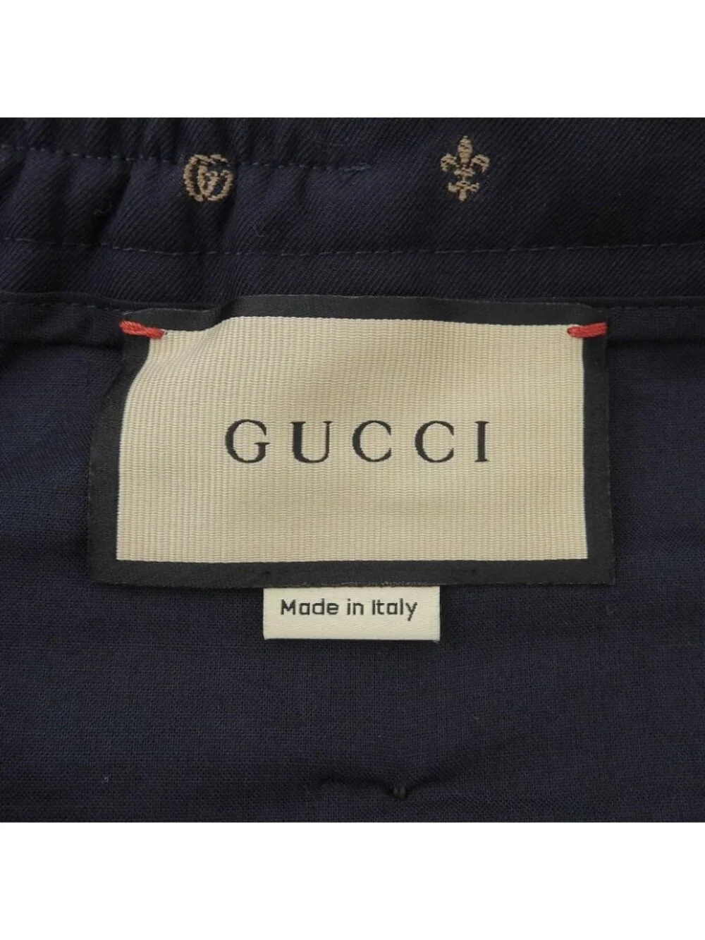 Gucci GG Marmont Wool Trousers Pants Navy Brown 50